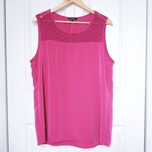 ⭐3/$25⭐ Nicole Miller Women's Sleeveless Blouse Size XXL Lace Tank Top